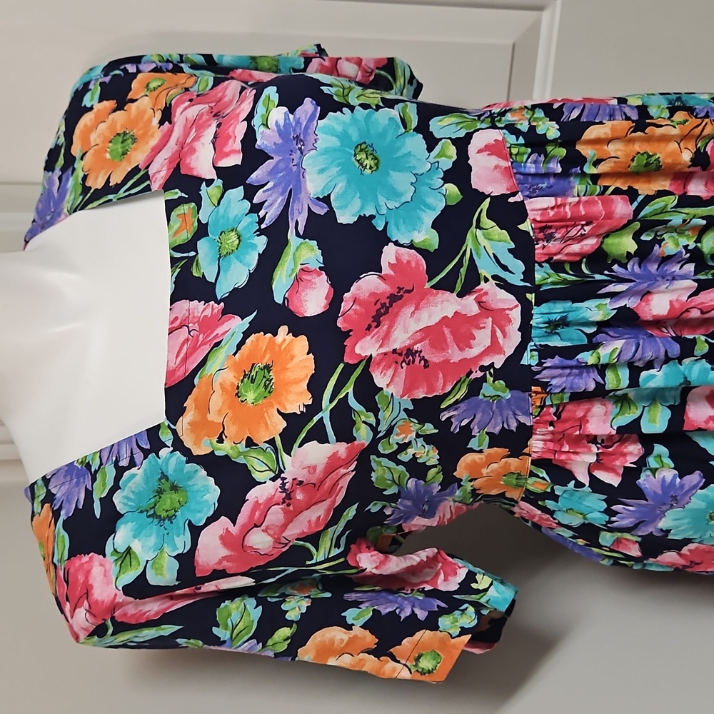 VTG 80s Diane Von Furstenberg, The Color Authority, Floral Dress, Garden Girl - Picture 2 of 5